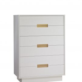 Como 6 Drawer Chest in White