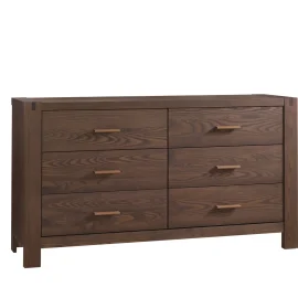 Toscano King 6 drawer dresser in Walnut