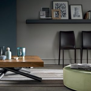 IRIS – TRANSFORMING COFFEE TABLE (converts to dining table for up to 8 people)