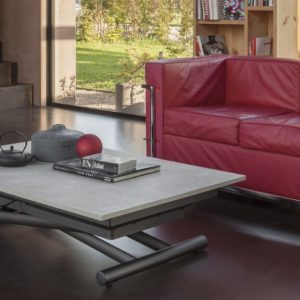 SIRIO – TRANSFORMING COFFEE TABLE (converts to dining table for up to 8 people)