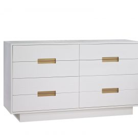 Como Double Dresser 52’’ (8 drawers) in White